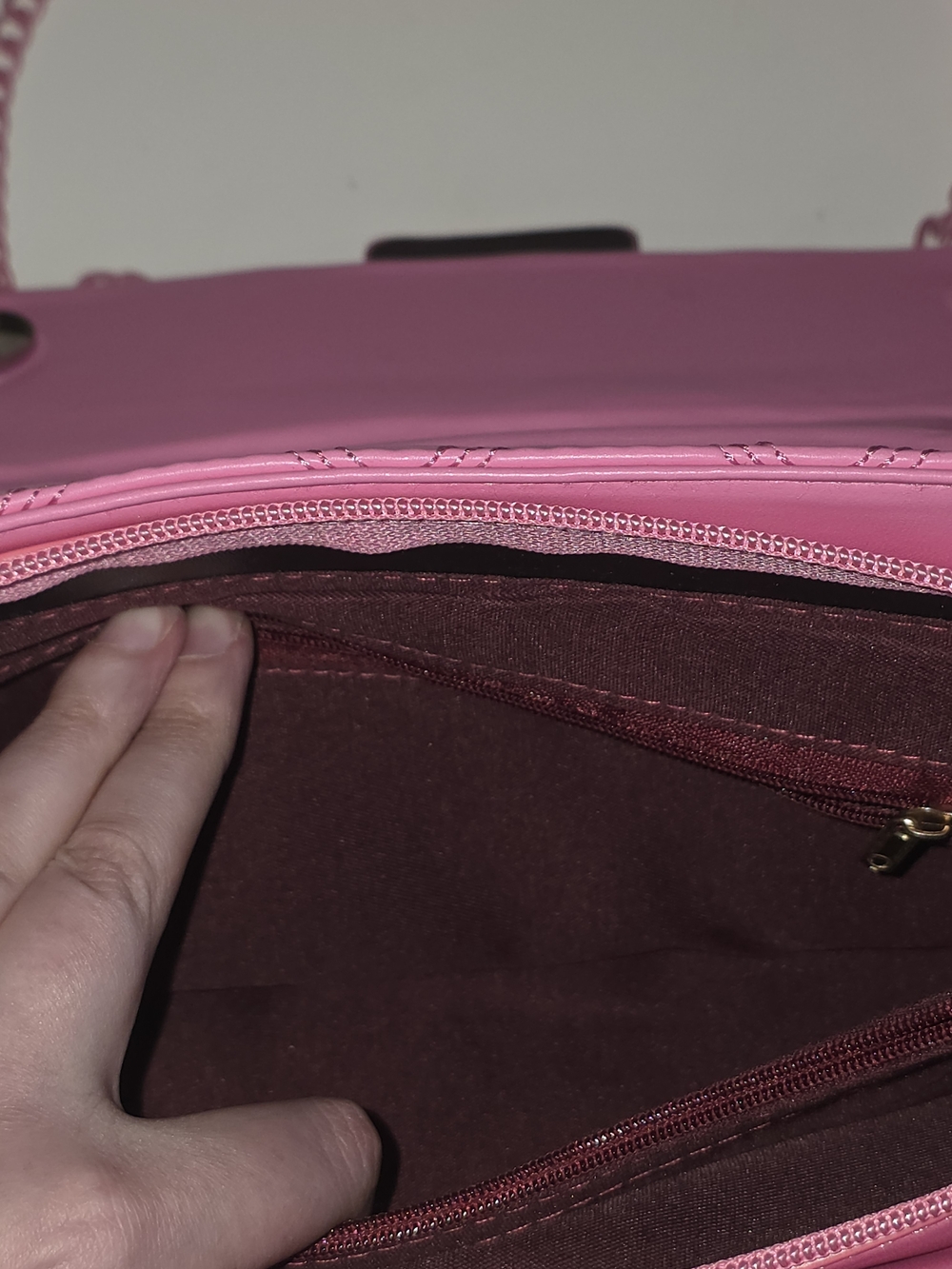 Dolls Kill Pink Quilted Chain-Detail Crossbody Bag - Picture 11 of 15